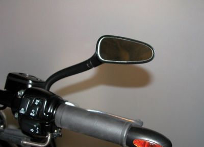 Bologna mirror right case black with adapter for all Harley-Davidson models