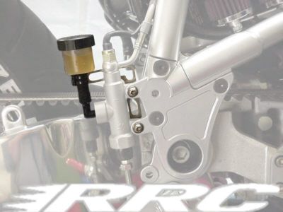 Brake fluid reservoir incl. V2A bracket and connection line for all Buell X1 models