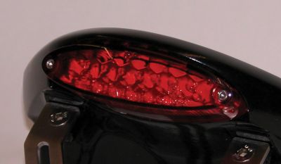 LED Rückleuchte inkl. Kennzeichenbeleuchtung Glas rot - Größe ca. 110 mm x 34 mm