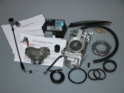 Mikuni carburetor kit for the refitting for all Buell X1 and S3 injection model to HSR 42 carburetor