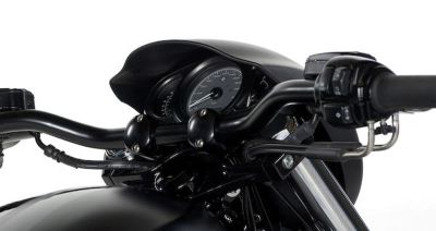 Superbike handle bar stainless steel, 870 mm wide 1 (25,40 mm) diameter, matt black coated