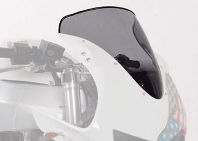 MRA Verkleidungsscheibe fr alle Buell XB-R Modelle in einer etwas hheren Touring Ausfhrung fr verbesserten Windschutz (Tnung rauchgrau)