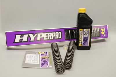 Hyperpro progressive fork springs for all Harley Davidson FLST C/F/N (FAT BOY/HERITAGE) Bj. 00 - 06 incl. 1L SAE 20 Gabell (-25mm)