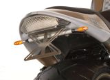 LED Superbike Rcklicht, Glas transparent mit integrierter Kennzeichenbeleuchtung - Gre 192 mm x 62 mm