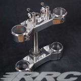 RRC Gabelbrcke Aluminium poliert fr alle Buell X1 und S1 Modelle mit dreifacher Klemmung unten