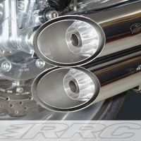 RRC Aluminium Endkappen für alle Sebring V-Rod Schalldämpfer. Kompletter Kitt inkl. V2A Schrauben