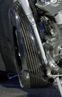 Carbon radiator trim cover left side for all Harley-Davidson V-Rod models (original shape)